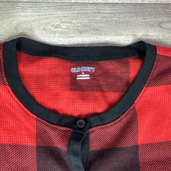 Old Navy Buffalo Plaid Christmas Holiday Union Suit Pajamas Women's sz L - Picture 3 of 5